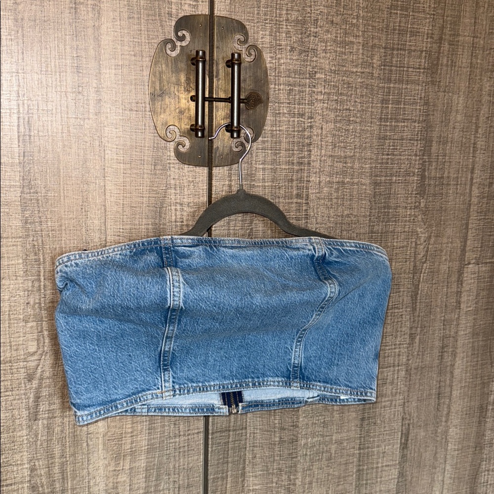 Blue Denim Crop Top‎ - Picture 12 of 17